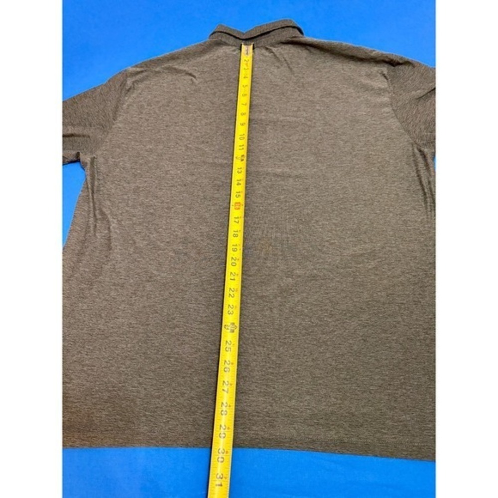 Vuori Polo XXL Olive Green Heather Stretch Performance Moisture Wicking Shirt - Picture 3 of 5